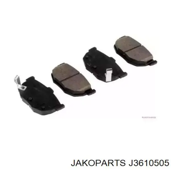 Колодки тормозные задние дисковые JAKOPARTS J3610505