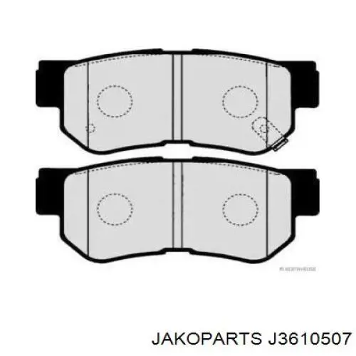 J3610507 Jakoparts Колодки тормозные дисковые комплект