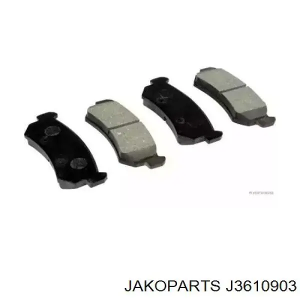 Колодки тормозные задние дисковые JAKOPARTS J3610903