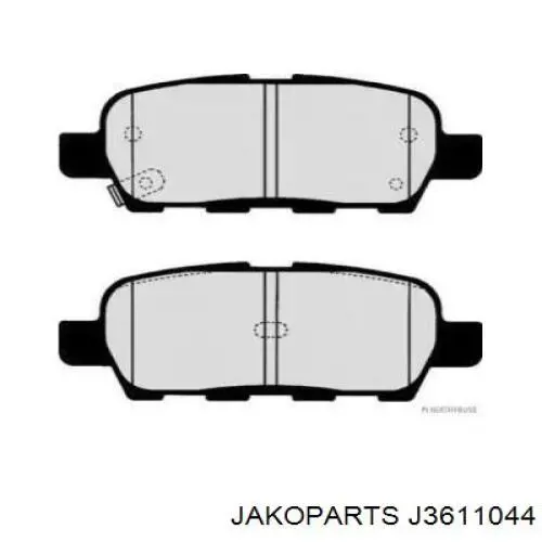  Задние тормозные колодки Nissan JUKE 