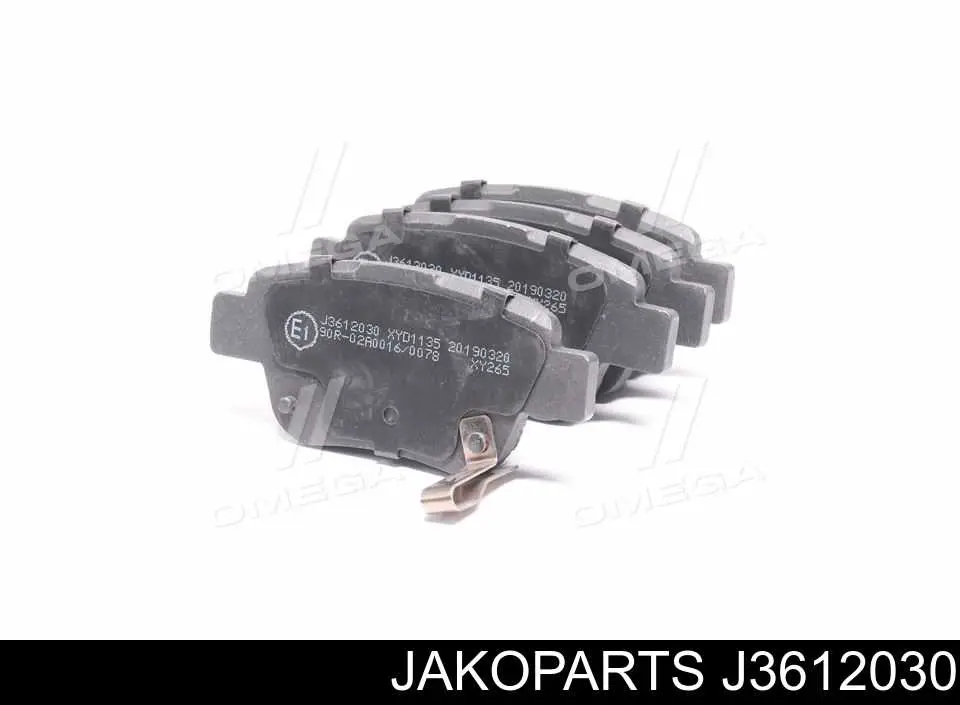 J3612030 Jakoparts колодки тормозные задние дисковые