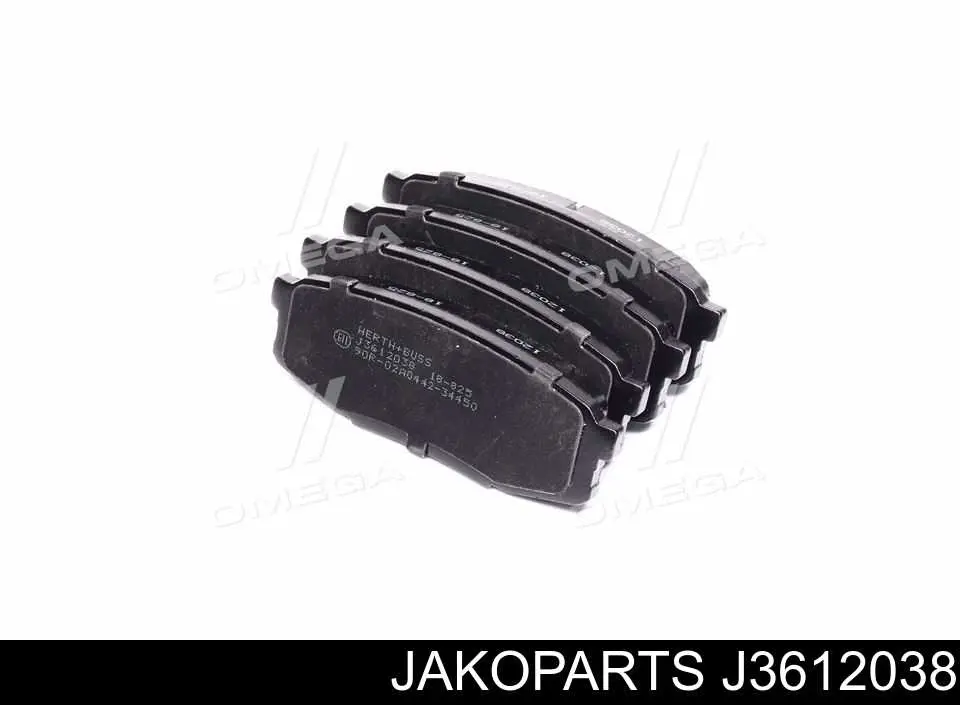 J3612038 Jakoparts Колодки тормозные дисковые комплект