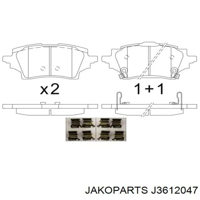 Задние тормозные колодки LP3608 Delphi