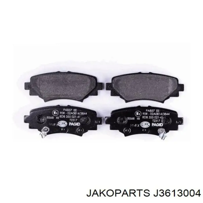 Купить J3613004 Jakoparts Колодки тормозные задние, дисковые