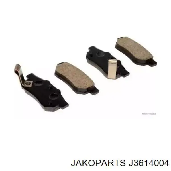 J3614004 Jakoparts Колодки тормозные дисковые комплект