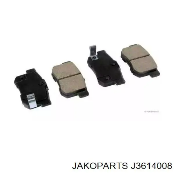 Колодки тормозные задние дисковые JAKOPARTS J3614008