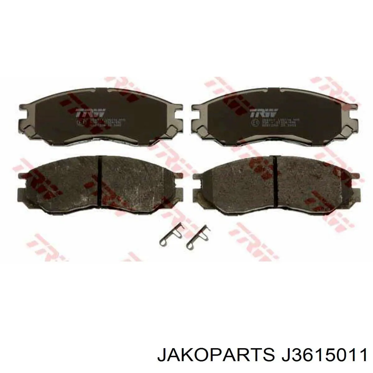 Купить J3615011 Jakoparts Колодки тормозные задние, дисковые