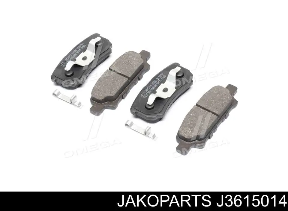 Задние тормозные колодки J3615014 Jakoparts