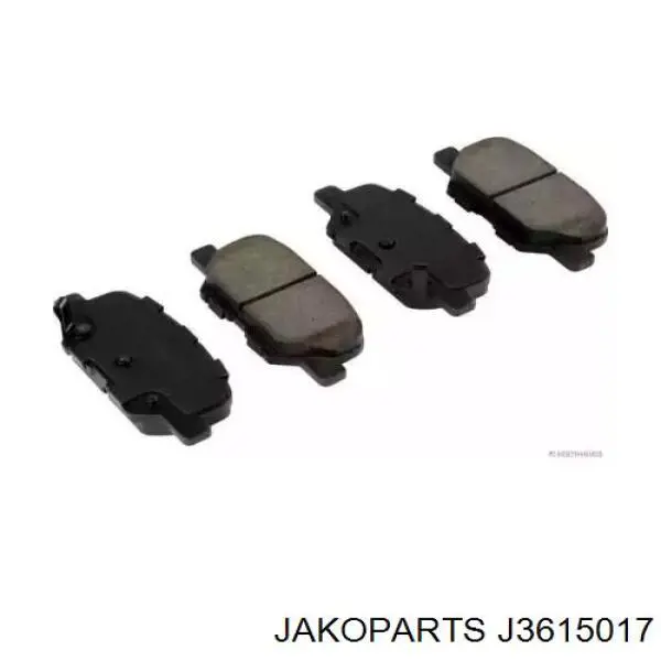 Задние тормозные колодки J3615017 Jakoparts