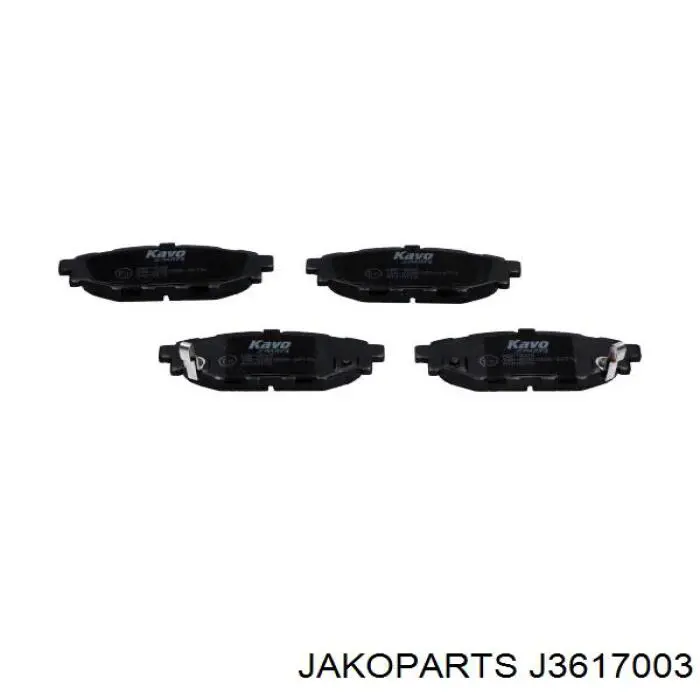Задние тормозные колодки J3617003 Jakoparts