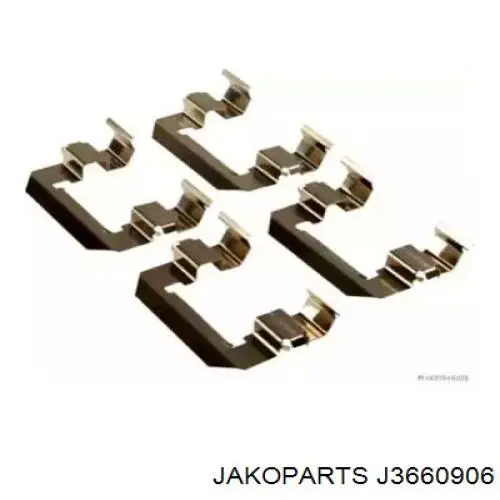 Пластина противоскрипная крепления тормозной колодки передней JAKOPARTS J3660906