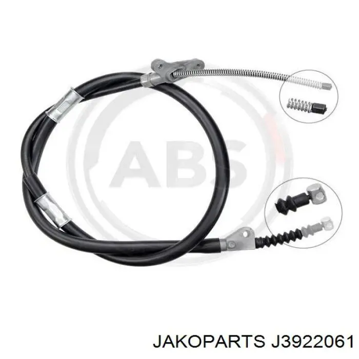 Cable de freno de mano trasero izquierdo J3922061 Jakoparts