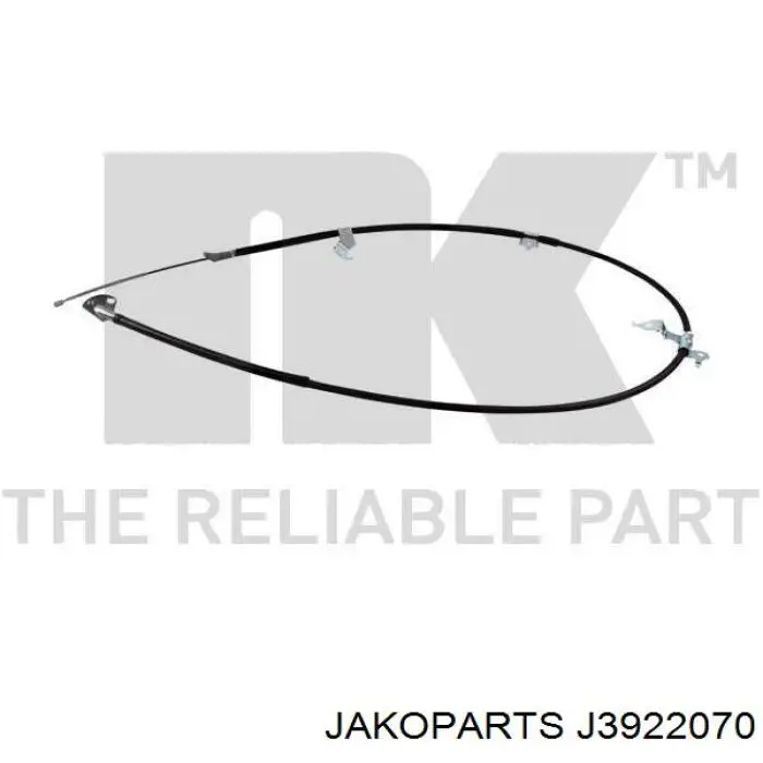Трос ручного тормоза задний Jakoparts J3922070 цена, от 27.67 USD