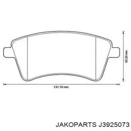 Трос ручного тормоза задний Jakoparts J3925073 цена, от 20.28 USD