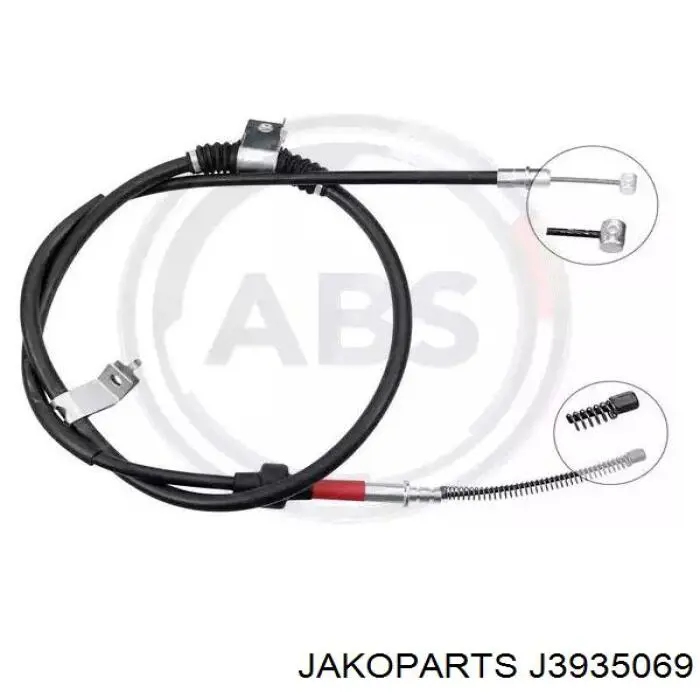 Купить J3935069 Jakoparts Задний правый трос ручника