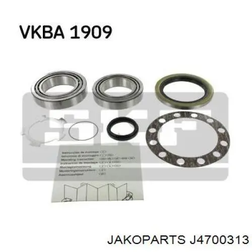 Комплект подшипника ступицы колеса Jakoparts J4700313 цена, от 14.77 USD