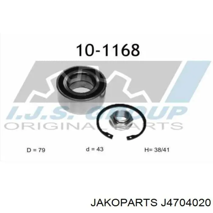 Подшипник ступицы J4704020 Jakoparts