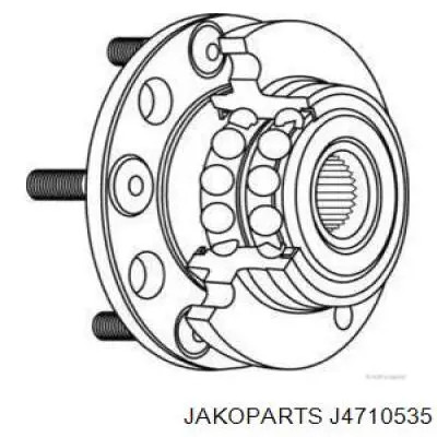 Ступица задняя J4710535 Jakoparts