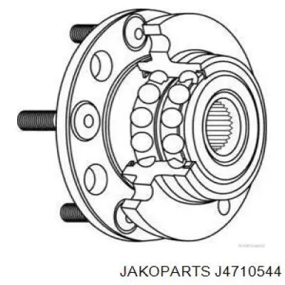 Ступица задняя J4710544 Jakoparts