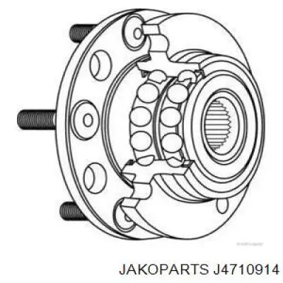 Ступица задняя J4710914 Jakoparts