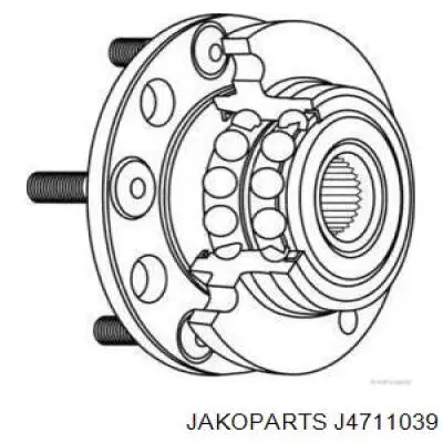 Ступица задняя J4711039 Jakoparts