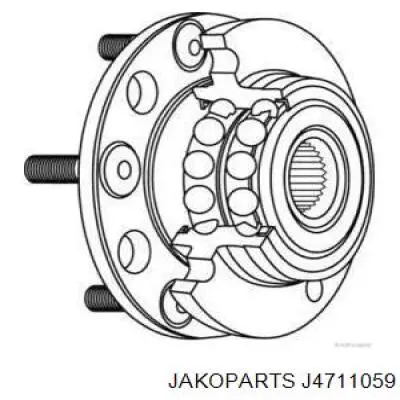 Ступица задняя J4711059 Jakoparts