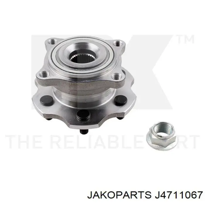 Задняя ступица J4711067 Jakoparts