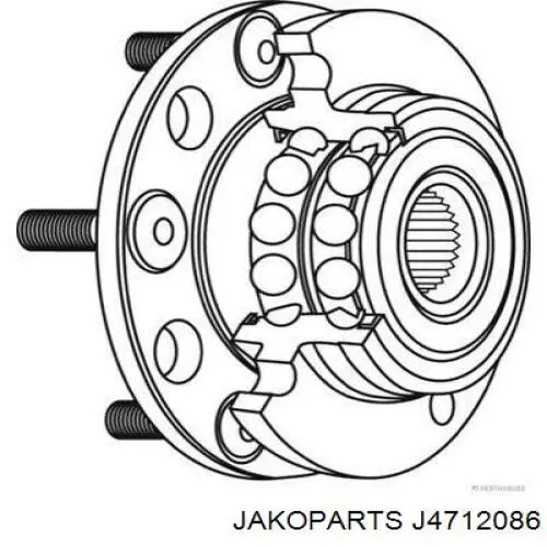 Ступицы задних колес Jakoparts J4712086 цена, от 54.34 USD
