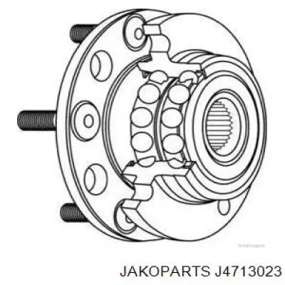 Cubo de rueda trasero J4713023 Jakoparts