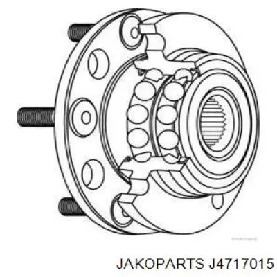 Ступица задняя J4717015 Jakoparts