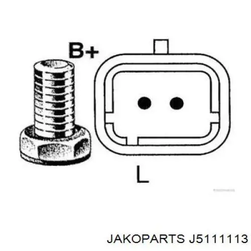 Генератор J5111113 Jakoparts