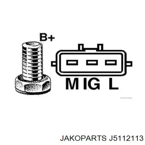 Генератор J5112113 Jakoparts