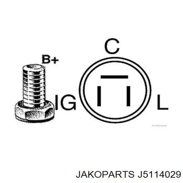 Генератор J5114029 Jakoparts