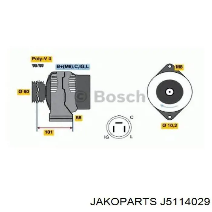 Генератор 1012110220 Denso