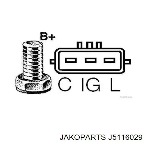 J5116029 Jakoparts генератор