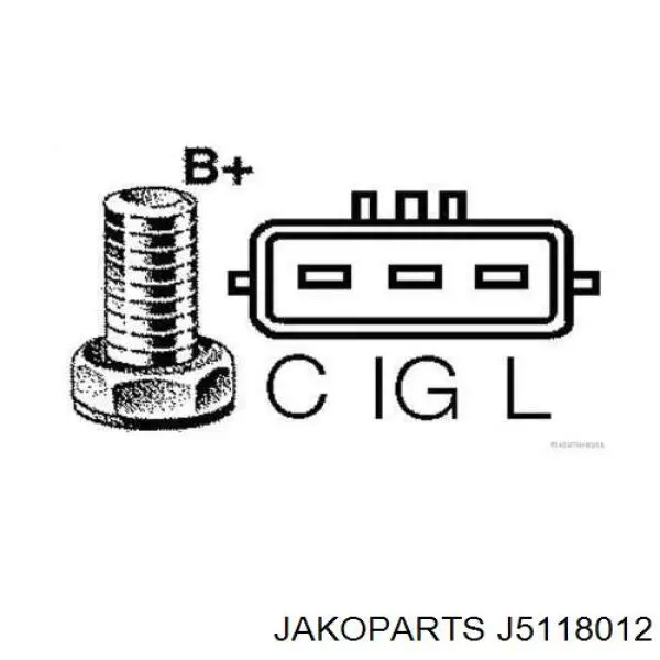 J5118012 Jakoparts генератор