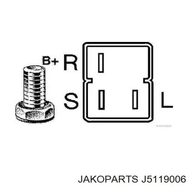 Alternador J5119006 Jakoparts