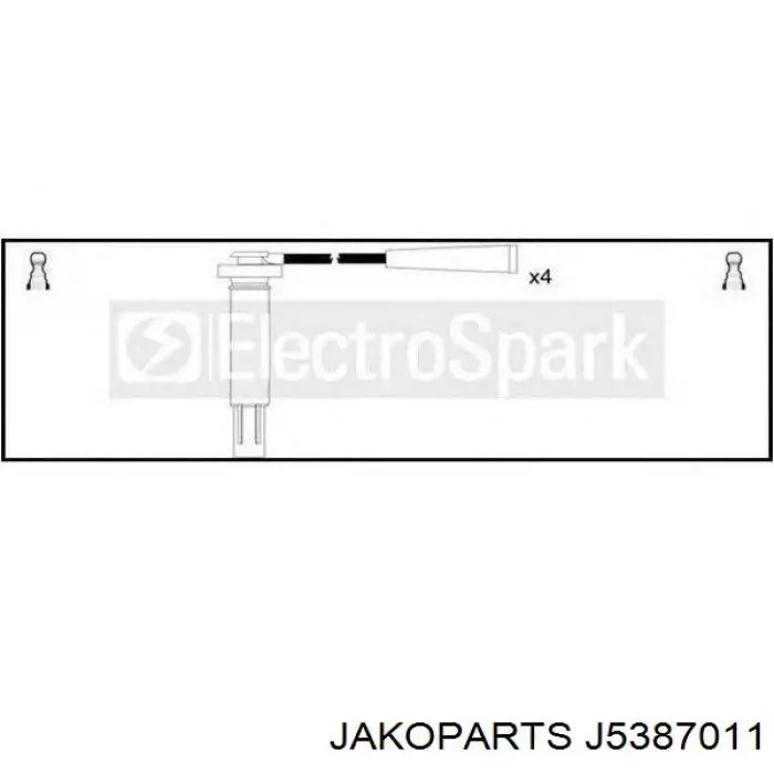 Купить J5387011 Jakoparts Провода высокого напряжения