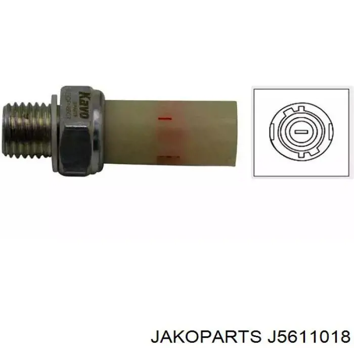 Indicador, presión del aceite J5611018 Jakoparts
