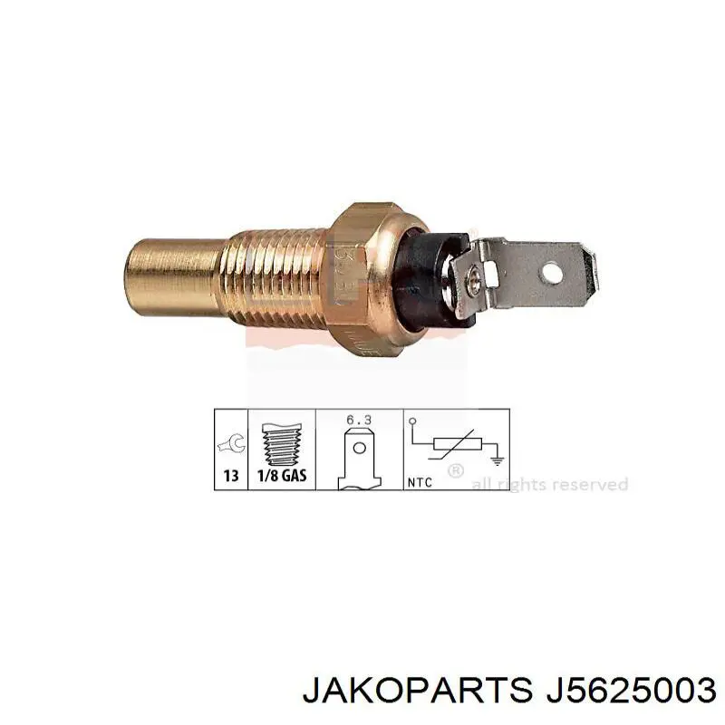 Датчик указателя температуры охлаждающей жидкости Jakoparts J5625003 цена, от 5.24 USD