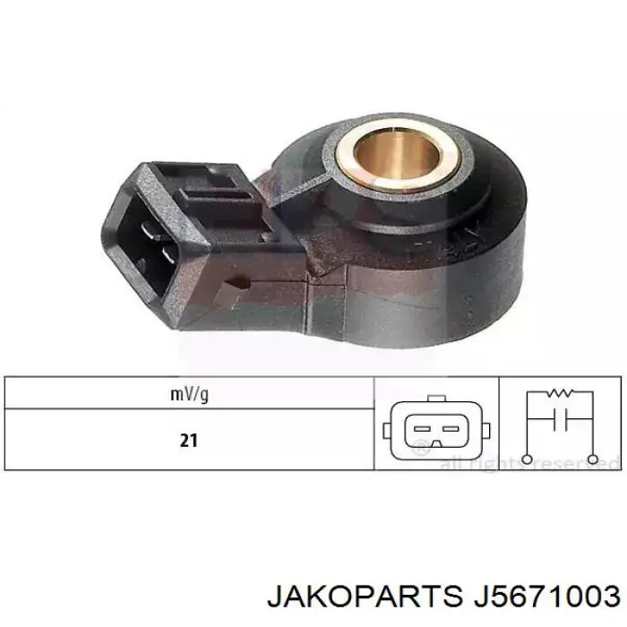 Датчик детонации Jakoparts J5671003