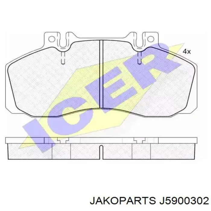 Датчик АБС (ABS) передний левый J5900302 Jakoparts
