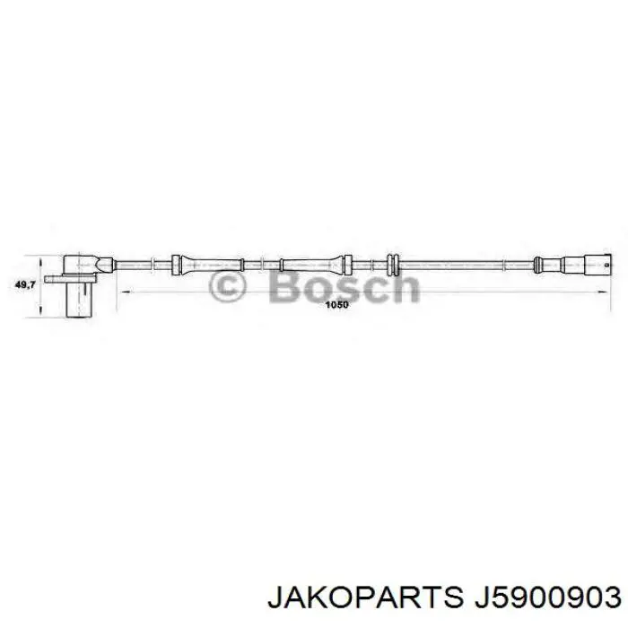 Передний датчик АБС Jakoparts J5900903 цена, от 32.68 USD