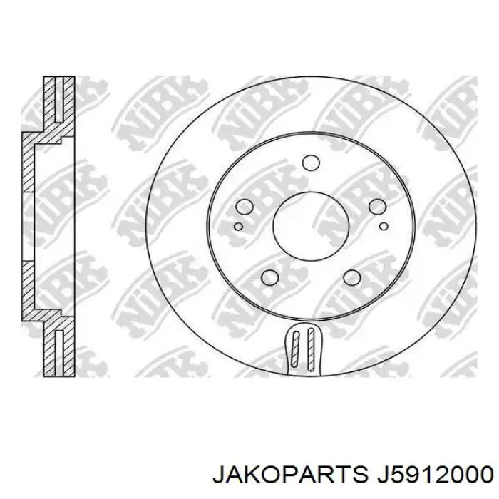 Датчик АБС (ABS) передний правый J5912000 Jakoparts
