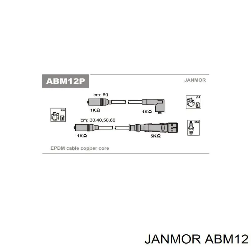 ABM12 Janmor Провода высоковольтные