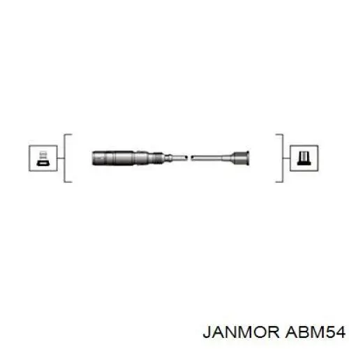 Провода высоковольтные, комплект Janmor ABM54