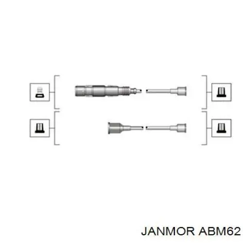 Купить ABM62 Janmor Провода высокого напряжения