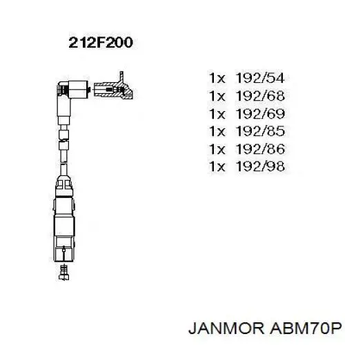ABM70P Janmor высоковольтные провода