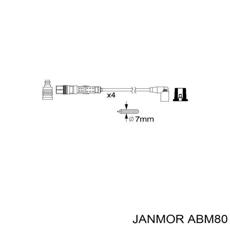Купить ABM80 Janmor Провода высокого напряжения