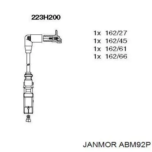 Провода зажигания Janmor ABM92P цена, от 31.32 USD